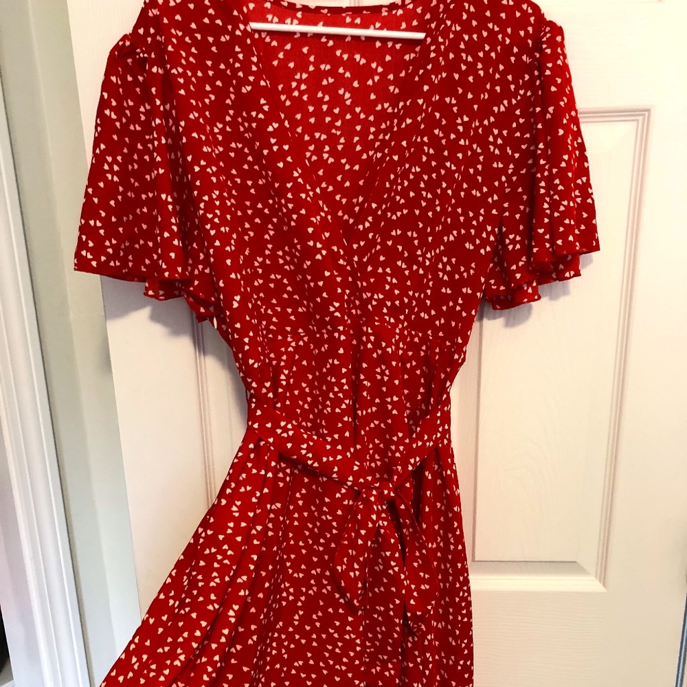 Red & White Polka Dot Dress